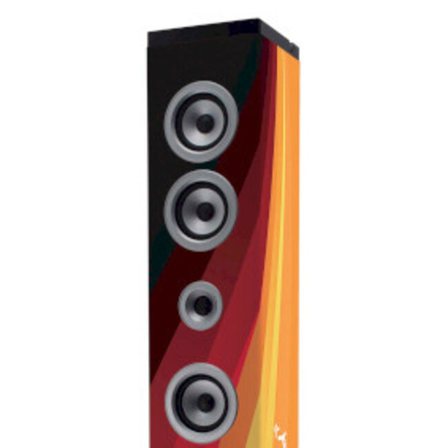 Speakertower met Bluetooth®, PLL FM-radio, USB- en SD-speler