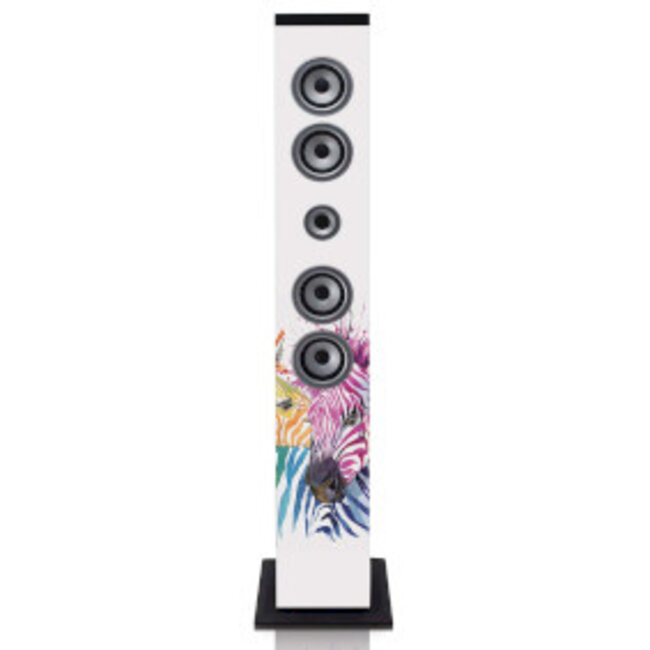 Speakertower met Bluetooth®, PLL FM-radio, USB- en SD-speler