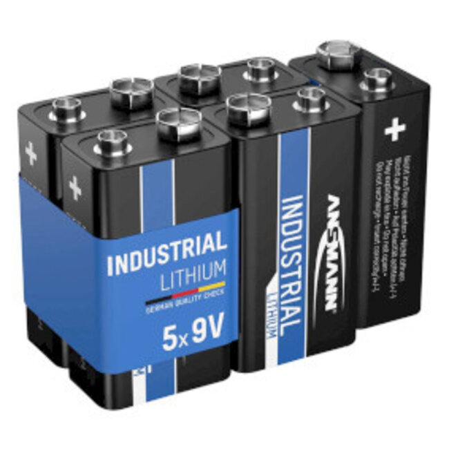 9V batterij, 1,5V, 5 stuks