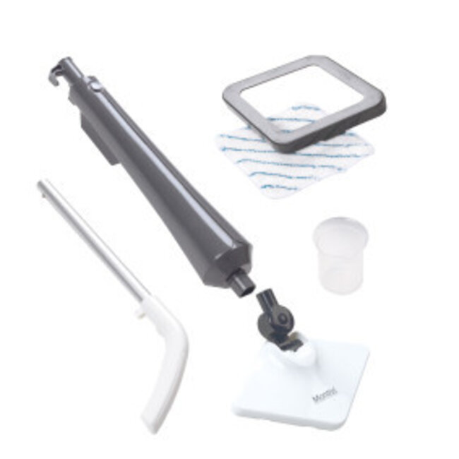 Stoommop Grijs 350 ml met 4 m snoer en 4 accessoires