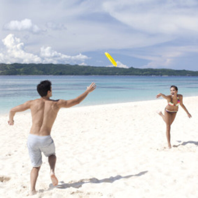 Bluetooth-luidspreker frisbee geel