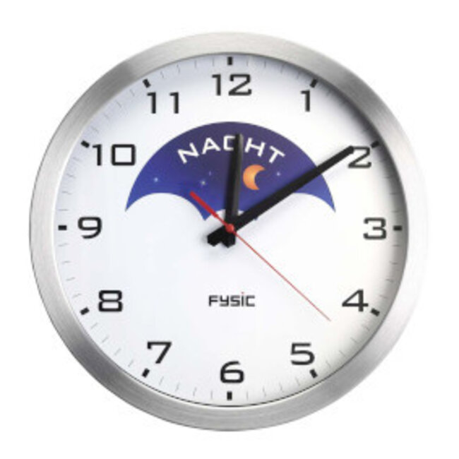 Analoge dementieklok aluminium