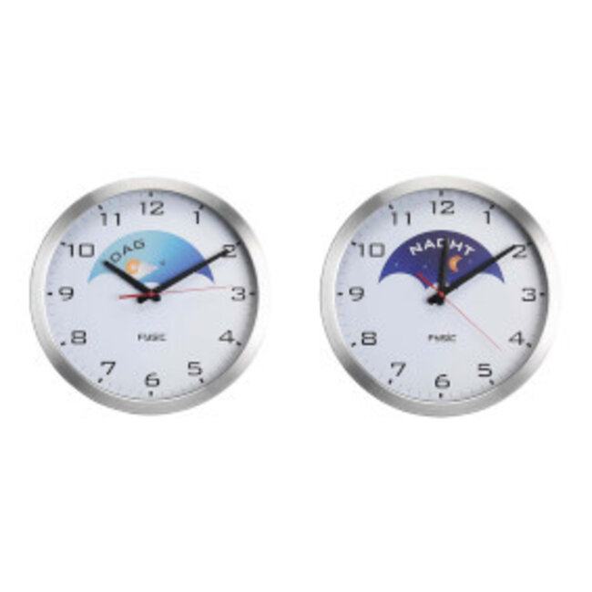 Analoge dementieklok aluminium