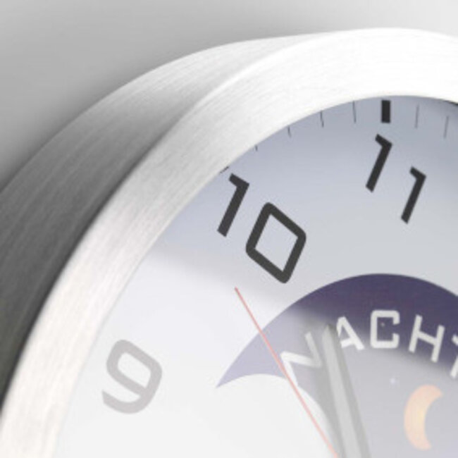 Analoge dementieklok aluminium