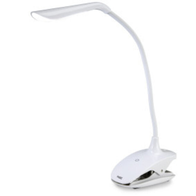 Oplaadbare LED-lamp met klem Wit