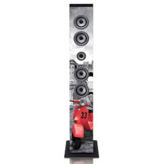 Speakertower met Bluetooth®, PLL FM-radio, USB- en SD-speler