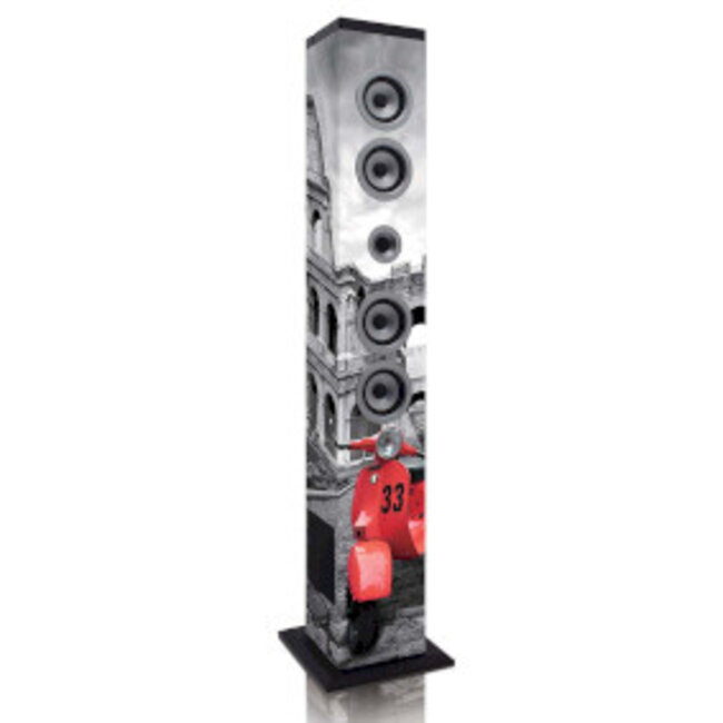 Speakertower met Bluetooth®, PLL FM-radio, USB- en SD-speler