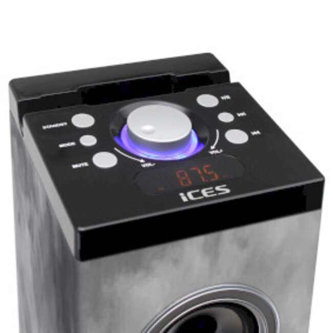 Speakertower met Bluetooth®, PLL FM-radio, USB- en SD-speler