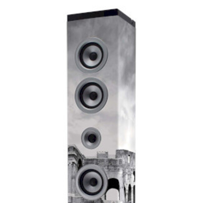 Speakertower met Bluetooth®, PLL FM-radio, USB- en SD-speler