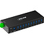 InLine® USB 3.2 Gen.1 industriële hub, 10 poorten, aluminium, met voeding