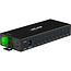 InLine® USB 3.2 Gen.1 industriële hub, 10 poorten, aluminium, met voeding