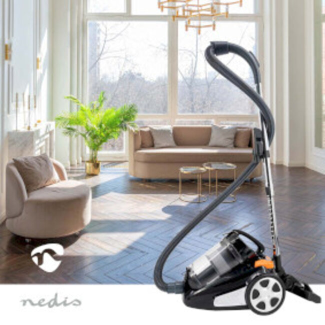 Zakloze Stofzuiger | Zakloos | 700 W | Stof capaciteit: 3.0 l | Combi-Borstel | Actieradius: 8.50 m | HEPA-luchtfilter | Antraciet / Oranje / Zwart