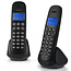 Draadloze telefoon met 2 handsets Zwart