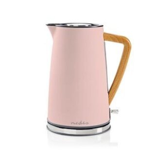 Nedis Waterkoker | 1.7 l | Soft-Touch | Roze | 360 graden draaibaar | Verborgen verwarmingselement | Strix®-controller | Droogkookbeveiliging