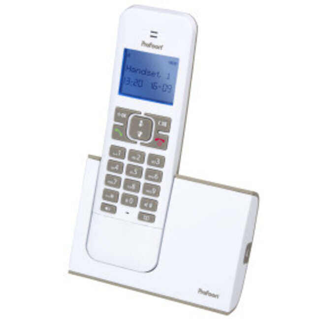 Draadloze telefoon met 1 handset Wit / Taupe