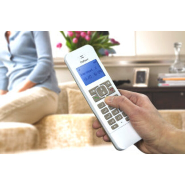 Draadloze telefoon met 1 handset Wit / Taupe