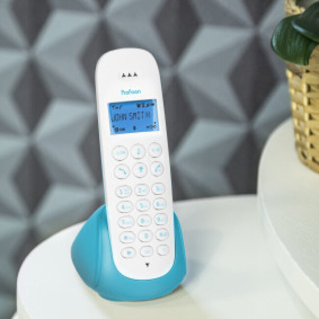 Draadloze telefoon met 1 handset Blauw