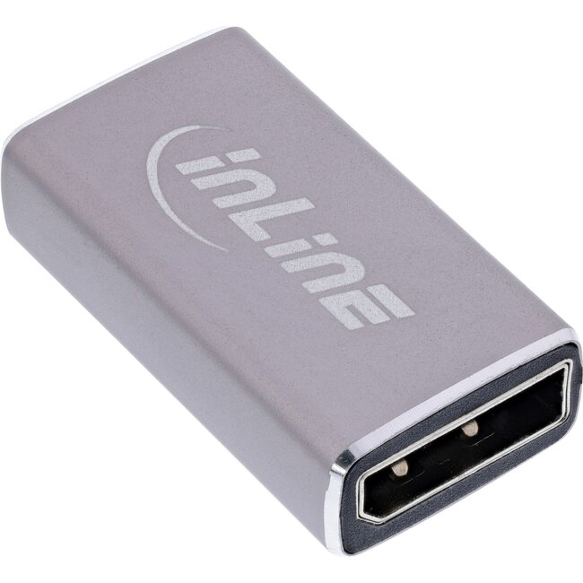 InLine DisplayPort koppelstuk | DP1.4 (8K 60Hz) | HBR3 | aluminium