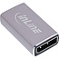InLine DisplayPort koppelstuk | DP1.4 (8K 60Hz) | HBR3 | aluminium