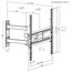 My Wall TV-muurbeugel | tot 55 inch | full motion | 3 draaipunten | zwart