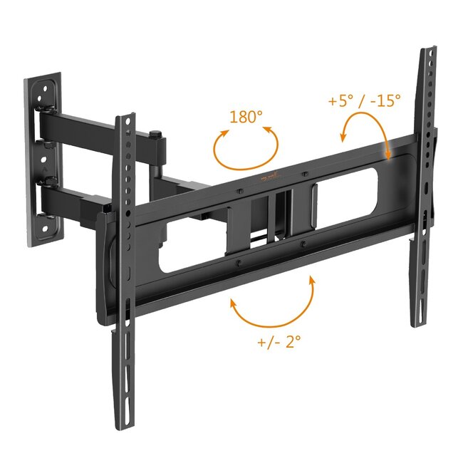 My Wall TV-muurbeugel | tot 86 inch | full motion | 3 draaipunten