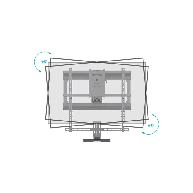 My Wall TV-muurbeugel met soundbarhouder | tot 65 inch | interactief | 3 draaipunten