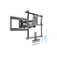 My Wall TV-muurbeugel met soundbarhouder | tot 65 inch | interactief | 3 draaipunten