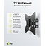 Goobay TV-muurbeugel | tot 42 inch | full motion | 1 draaipunt
