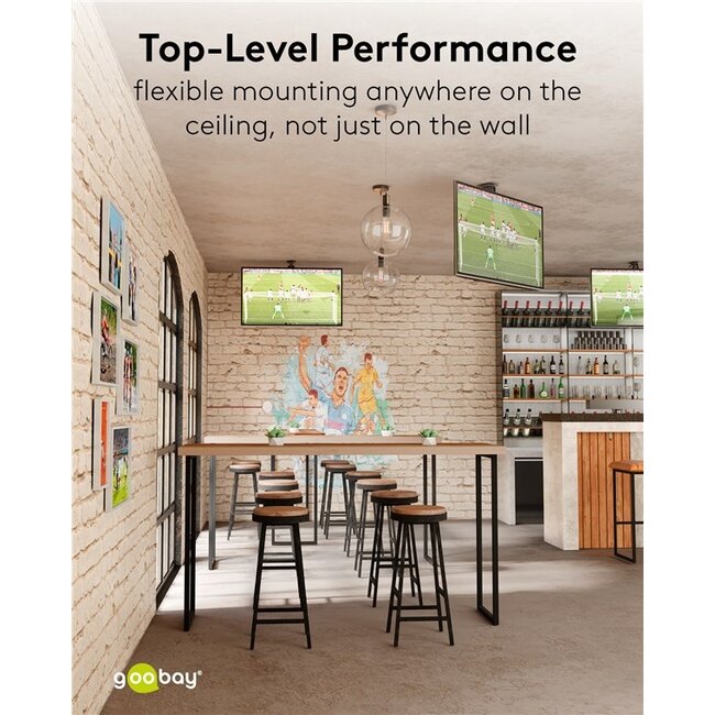 Goobay TV-plafondbeugel | tot 55 inch | inklapbaar