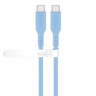 Goobay Goobay USB-C siliconen kabel | USB2.0 | PD 60W | blauw | 1,5 meter