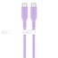 Goobay USB-C siliconen kabel | USB2.0 | PD 60W | paars | 1,5 meter