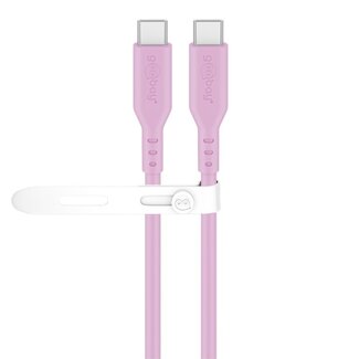 Goobay Goobay USB-C siliconen kabel | USB2.0 | PD 60W | roze | 1,5 meter