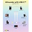 Goobay USB-C siliconen kabel | USB2.0 | PD 60W | roze | 1,5 meter