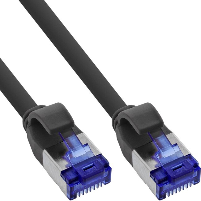 SFTP CAT6a slimline flexibele netwerkkabel | TPE LSZH | zwart | 20 meter