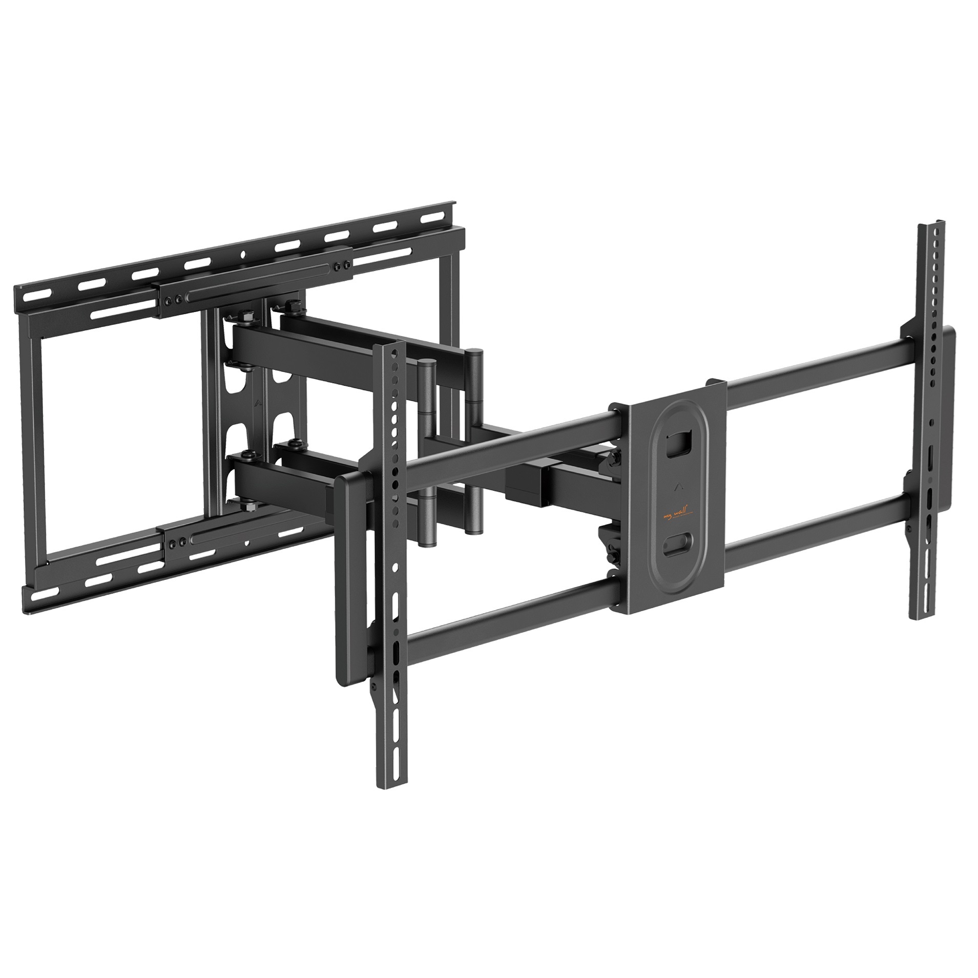 VALUE TV-muurbeugel – 3 Draaipunten, VESA 75x75 Tot 200x200, Voor 33-43 Inch, Draagkracht 20 Kg, Zwart, Arm 27,4 Cm