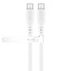 Goobay USB-C siliconen kabel | USB2.0 | PD 60W | wit | 1,5 meter