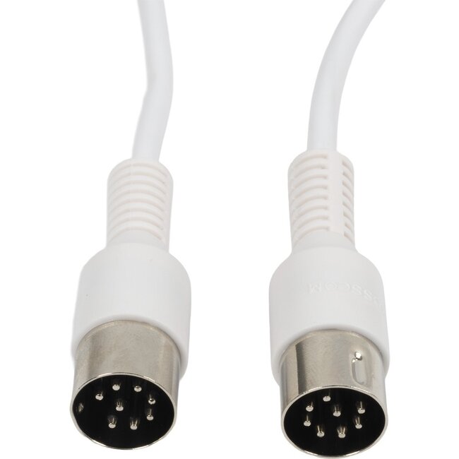 BOSSCOM DIN 8-pins / Powerlink PL8 kabel voor B&O | wit | 1 meter