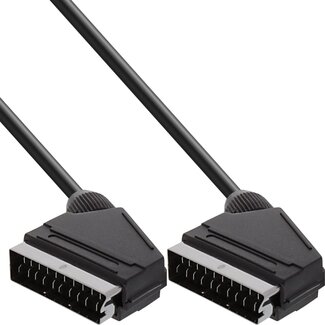 MaxTrack Scart kabel | 21-pins | zwart | 1 meter