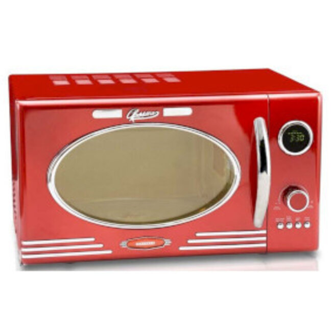 Magnetron elektronische grill 23L 800W Metallic Rood