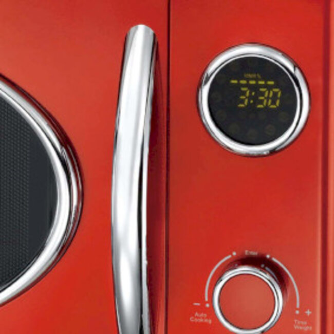 Magnetron elektronische grill 23L 800W Metallic Rood