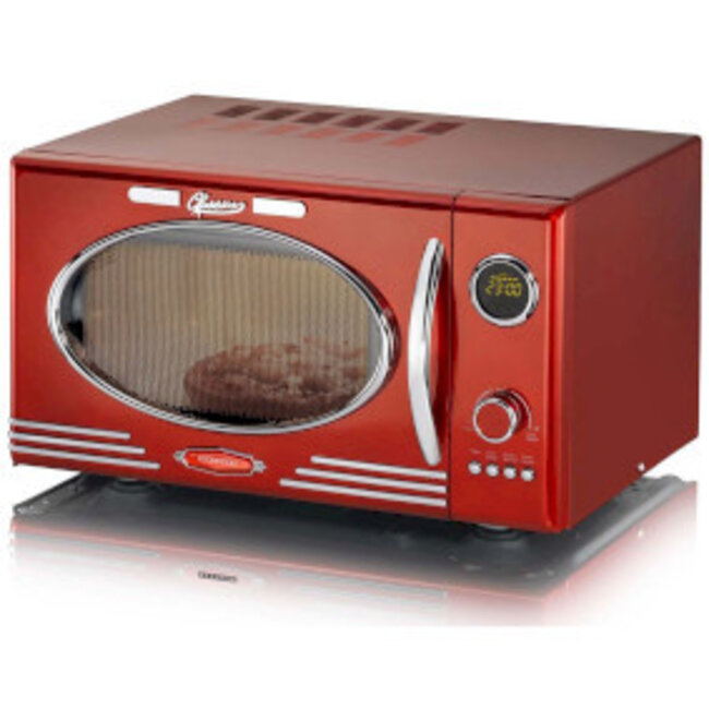 Magnetron elektronische grill 23L 800W Metallic Rood