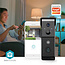 SmartLife Videodeurbel | Batterij Gevoed | 2x Full HD 1080p | Cloud Opslag (optioneel) / microSD (niet inbegrepen) | IP54 | Met bewegingssensor | Nachtzicht | Zwart