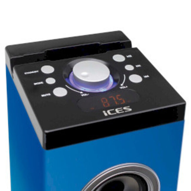 Speakertower met Bluetooth®, PLL FM-radio, USB- en SD-speler