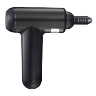 Oplaadbaar massagepistool met LED 4 koppen Zwart