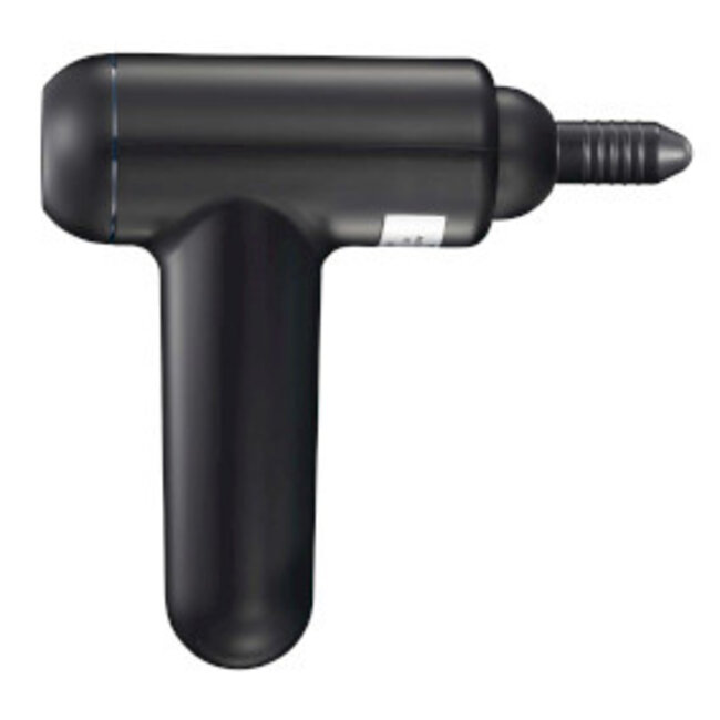Oplaadbaar massagepistool met LED 4 koppen Zwart