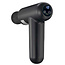 Oplaadbaar massagepistool met LED 4 koppen Zwart