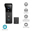 SmartLife Videodeurbel | Batterij Gevoed | 3MP Full HD 1296p | Cloud Opslag (optioneel) / microSD (niet inbegrepen) | IP44 | Met bewegingssensor | Nachtzicht | Zwart
