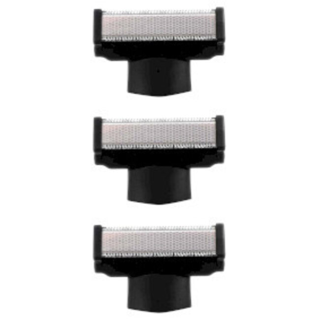 Set van 3 extra scheerhoofden voor de Melissa 16680054 trimmer Zwart