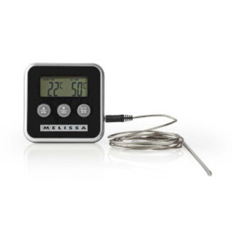 Vleesthermometer | tot 250°C | Alarmtimer | LCD-scherm
