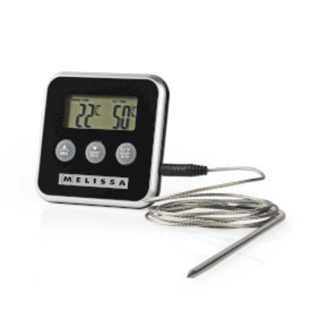 Vleesthermometer | tot 250°C | Alarmtimer | LCD-scherm